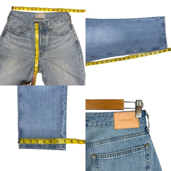 Everlane The Curvy 90S Cheeky Straight Jean Organic Cotton Crop Ankle Size 28 - Picture 14 of 16